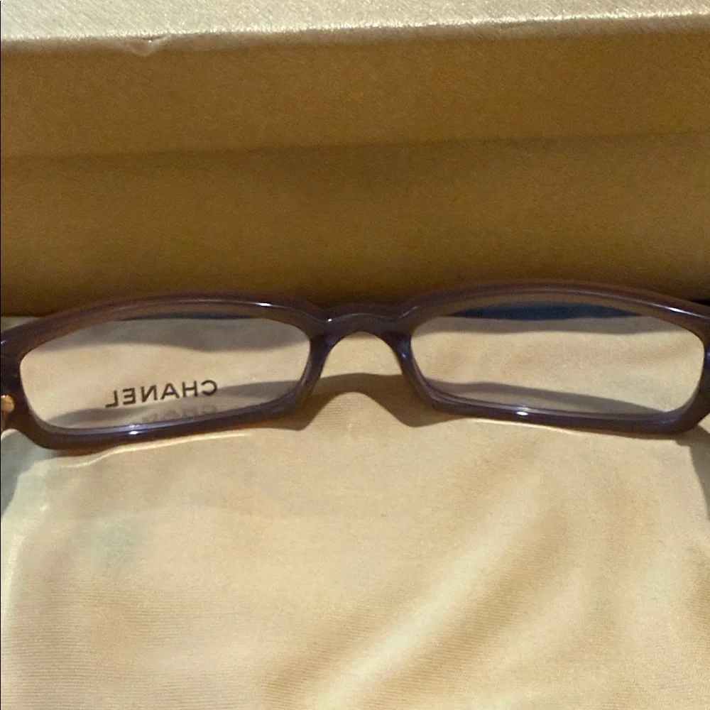 CHANEL brown Rectangular Optical Frames - Picture 6 of 7